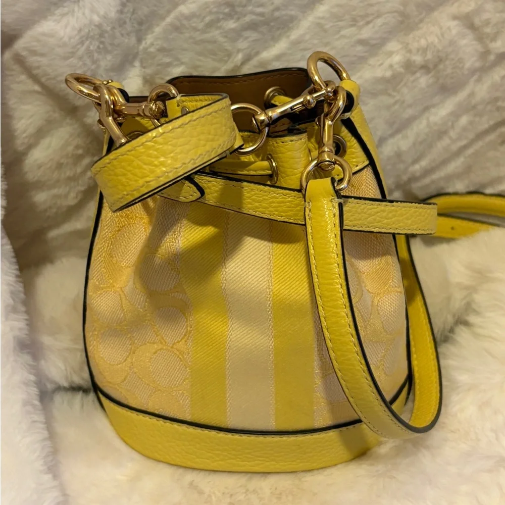Coach Yellow Bucket Bag - Picture 6 of 6